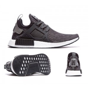 Adidas NMD XR1 Primeknit Trainer - Black / Metallic Silver